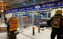Vehicle crashes into gate at Tel Aviv train station