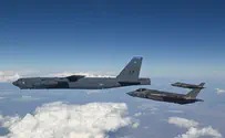 Israeli F-35s fly together with US B-52 bombers
