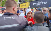 Protestors clash with police outside event hosting MK Rothman