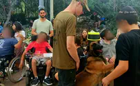Israel Dog Unit holds exhibition for special needs children