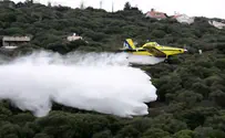 Firefighting planes battle blaze at Jerusalem entrance