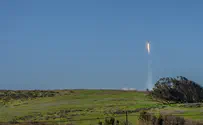 Test rocket soars over central Israel