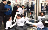 Watch: Anti-Israel protesters block entrance at AIPAC conference
