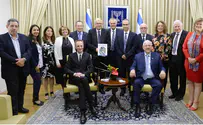 Rivlin receives special copy of medical journal on Israel