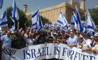 1,000 French Jews march in Hevron