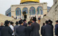 Haredi scholars ascend Temple Mount in honor of Rabbi Shteinman