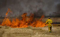 Eleven fires in Gaza border community