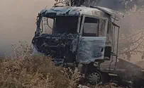 Truck ignites, seriously injuring driver