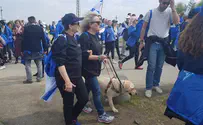 The blind marched at The March of the Living