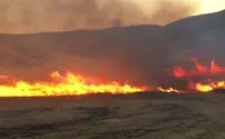 Watch: Giant fire in Samarian hills