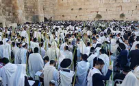 Watch: Tens of thousands at Western Wall for Hoshana Rabbah