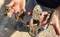 Family finds ancient hammer and nails in northern Israel