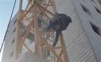 Watch: Drama at 200 feet in the air