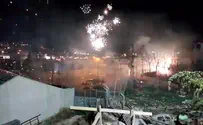 Watch: Arabs shoot fireworks at Jewish homes in Jerusalem
