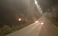 Jews throw firebombs at Border Police vehicle