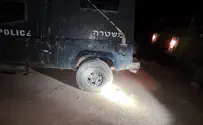 Jewish teens slash tires of Border Police vehicle near Yitzhar