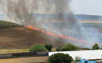 Watch: Fighting fire in Kfar Uriah