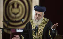 Chief Rabbi Yosef calls on Jews not to attack Arab neighbors