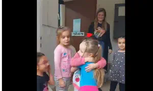Watch: Kidnapped girl returns to kindergarten