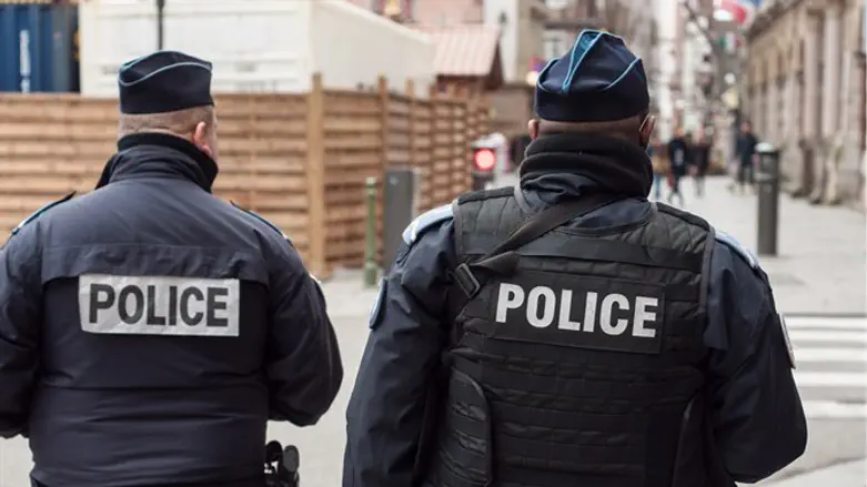 Police officers in Paris, France
