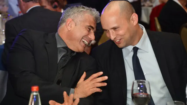 MKs Yair Lapid and Naftali Bennett