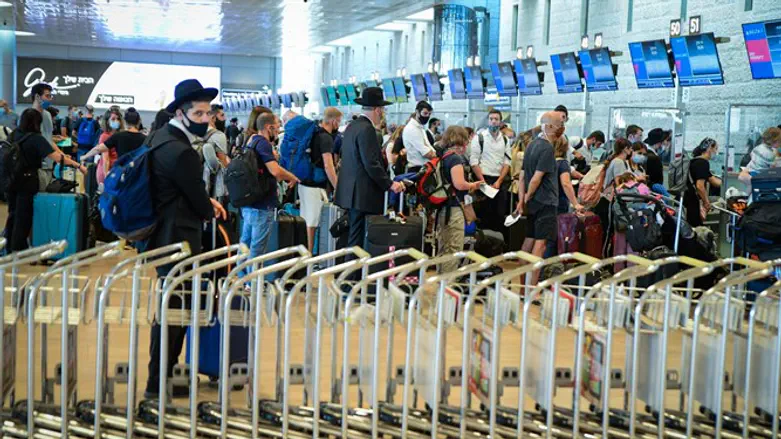 Queues in Ben Gurion airport