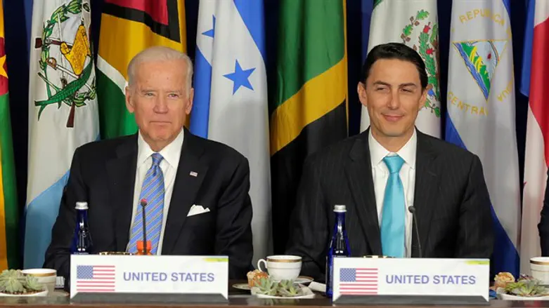 Joe Biden and Amos Hochstein