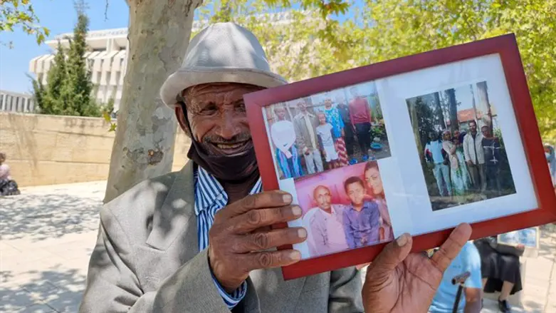 demonstration of Ethiopian Jews