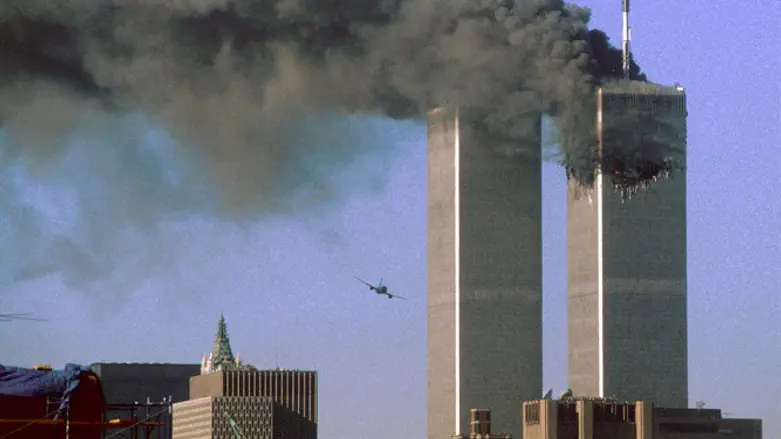 The Twin Towers on September 11, 2001