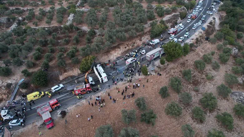 Scene of the deadly accident on Route 89