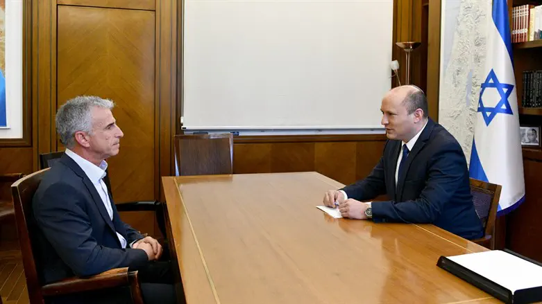 David Barnea meets with Prime Minister Bennett