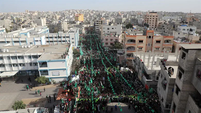 March in support of Hamas in the Gaza Strip