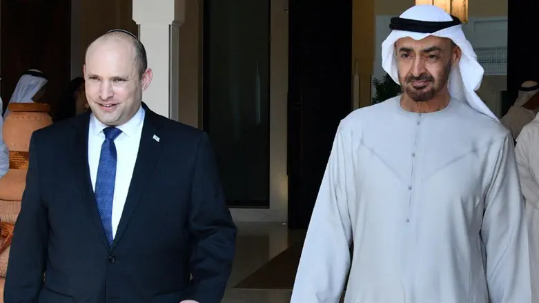 Bennett with Abu Dhabi Crown Prince