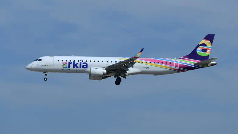 Arkia plane (illustrative)