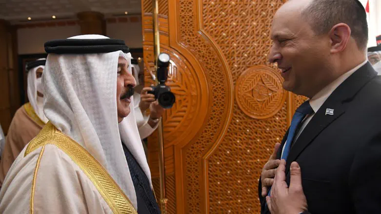 Bennett and the King of Bahrain