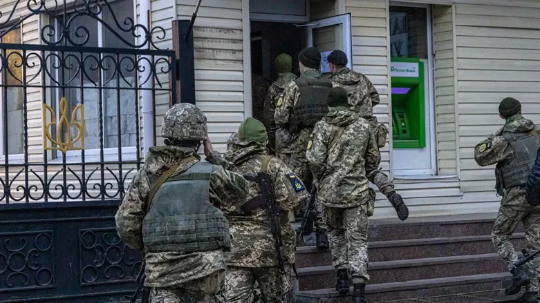 חיילים אוקראינים בעיר חרקוב