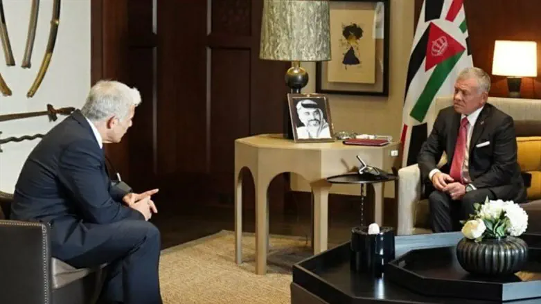 Lapid and the King of Jordan