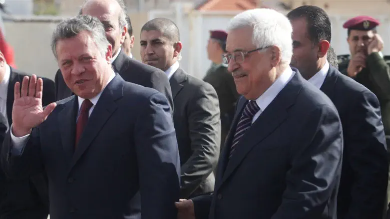 King Abdullah II, Mahmoud Abbas