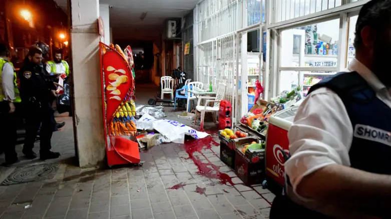 Scene of Bnei Brak shooting attack