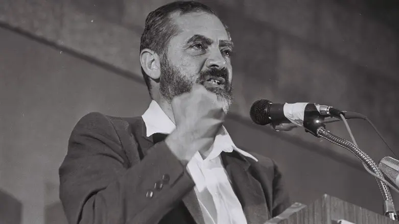 Knesset Member Rabbi Meir Kahane at Knesset plenum