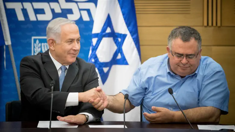 Benjamin Netanyahu with MK David Bitan