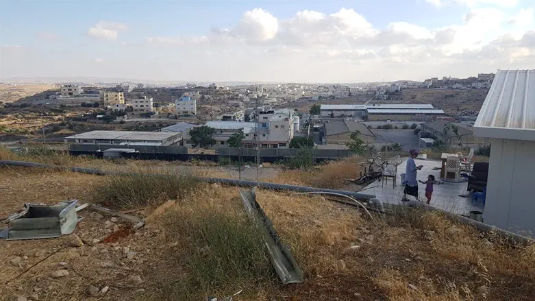 house shot in Kiryat Arba