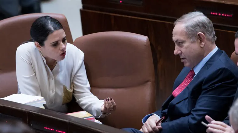 Ayelet Shaked and Benjamin Netanyahuh