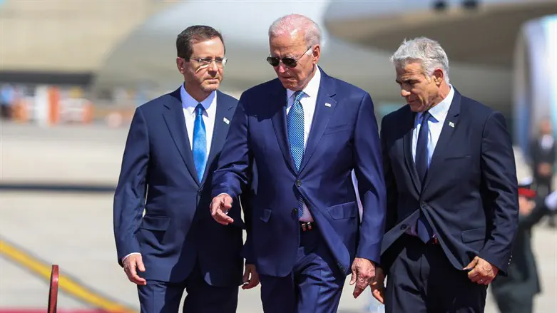 Biden with Herzog and Lapid