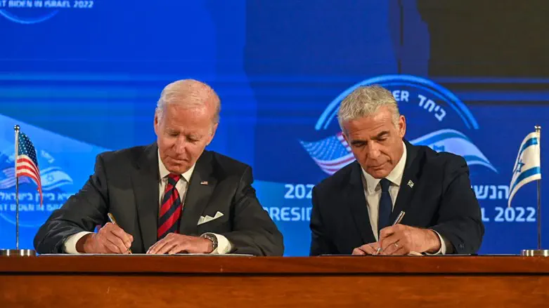 Biden and Lapid sign Jerusalem Declaration