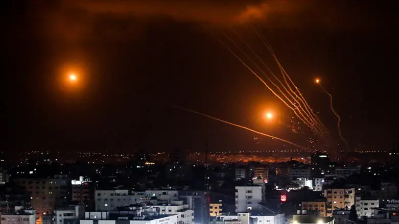 Missiles fired from Gaza during Breaking Dawn