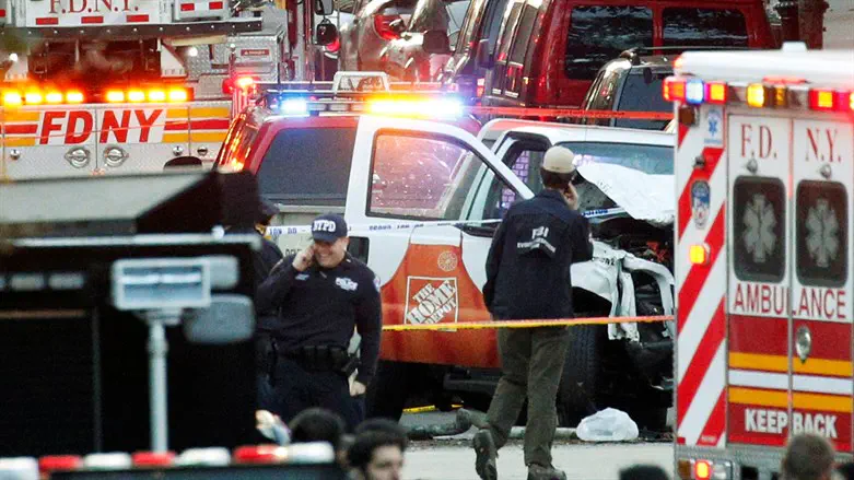 Scene of Manhattan attack