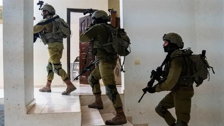 IDF soldiers during one of the raids overnight