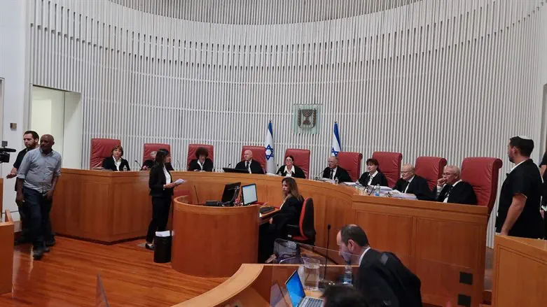 Supreme Court judges during the discussion