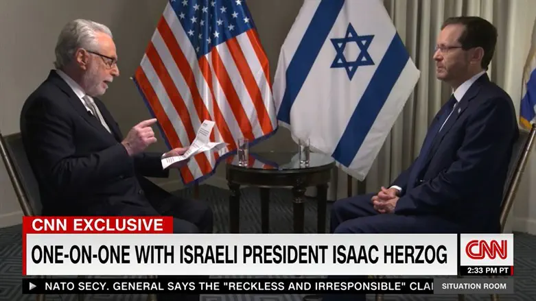 President Herzog interviewed by Wolf Blitzer on CNN